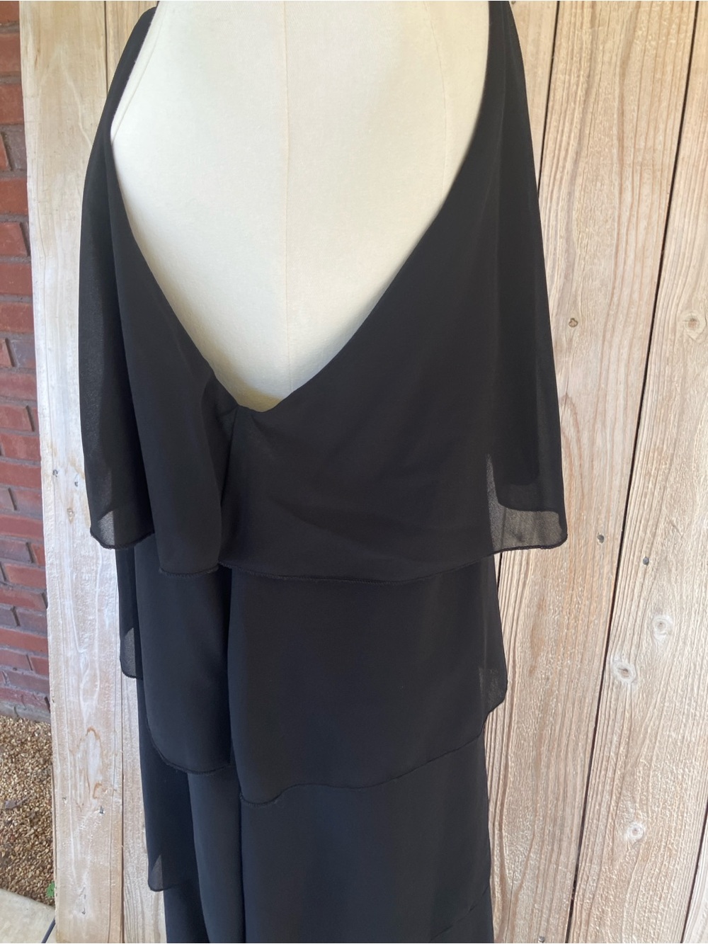 HYFVE Black Tiered Ruffle Prom Dress - Picture 3 of 6